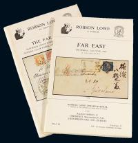 L 1981-1983年英国Robson Lowe公司远东地区邮品专题拍卖目录二册