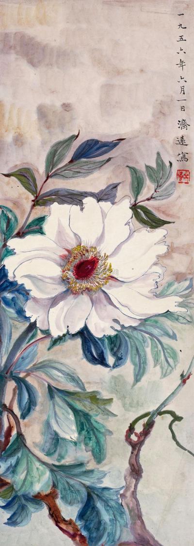 王济远 1956年作 白花