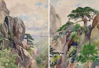李咏森 1956年作 1958年作 黄山风景 （两幅）