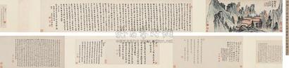 石涛 辛巳（1701年）作  黄山草堂图  手卷