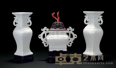 清中期 德化窑白瓷三供 高9-17.5cm