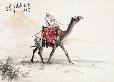 杨之光 骆驼 立轴