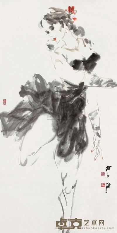 陈永锵 舞蹈 镜片 137×68cm