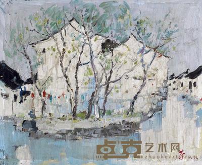 吴冠中 1988年作 风景 25×30cm