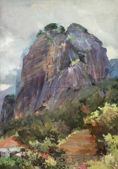 何孔德 七十年代作 风景 75×52cm
