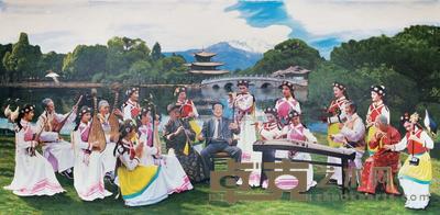 姬进春 知音图 180×450cm