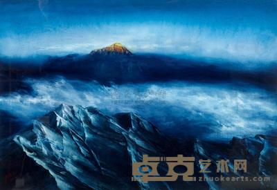 于成松 2000年作 一抹初红 61×87cm