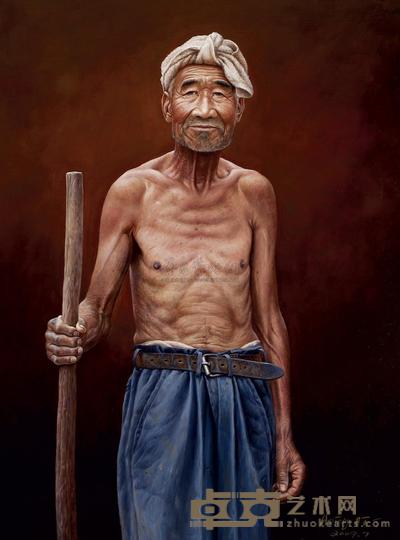 阿丁 2009年作 守望 120×80cm
