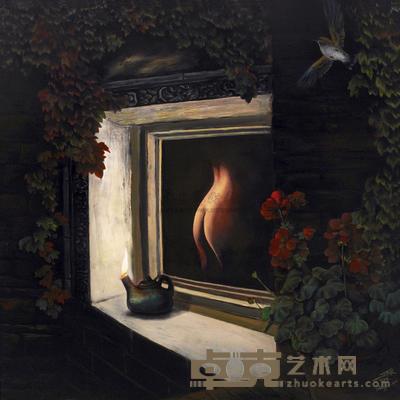 邢东 2010年作 窗口No.2 150×150cm