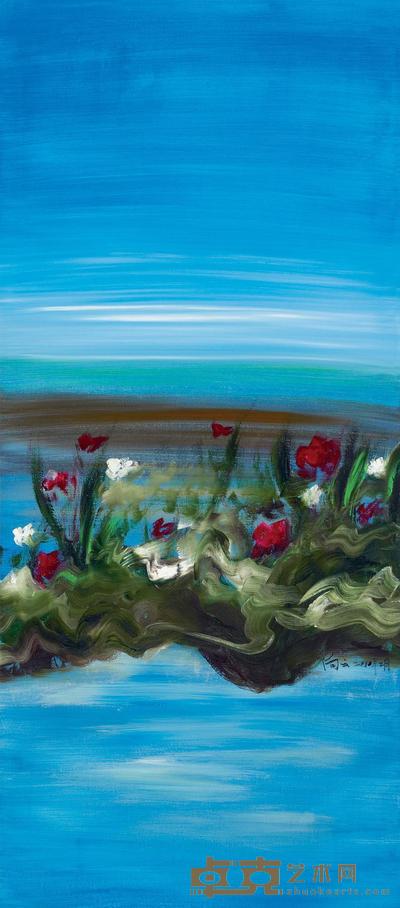 向云 2010年作 花润空明 200×80cm