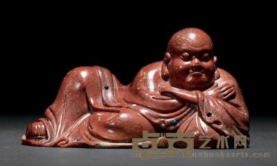 清早期 寿山石雕罗汉 4.8×9.8cm