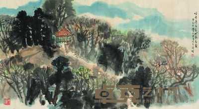 《呼应亭》 99×54.5cm