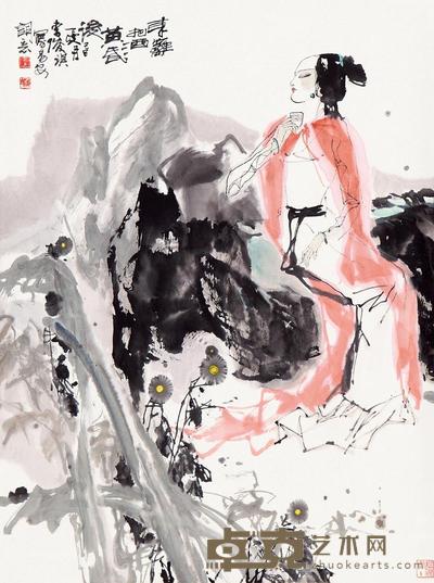 李俊琪 1989年作 暗香盈袖 立轴 69×52cm