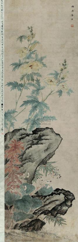 郑淮 花卉 立轴