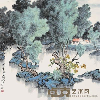 张正忠 2009年作 杨岸晓露 68×68cm