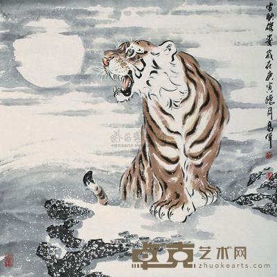 高伟 2010年作 雪映雄姿 97×97cm