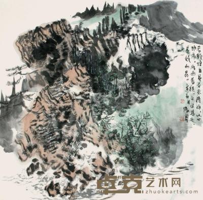刘怀勇 2009年作 山水 镜心 67×68cm