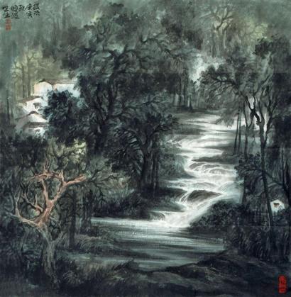 王焕波 2010年作 山水 镜心