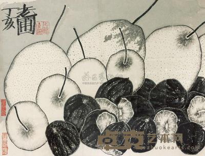 老圃 蔬果 镜心 35×46cm