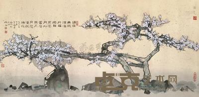 林凡 红梅 镜心 68×136cm