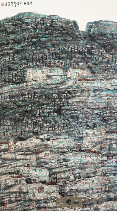 赵卫 涉县秋红 立轴 180×96cm