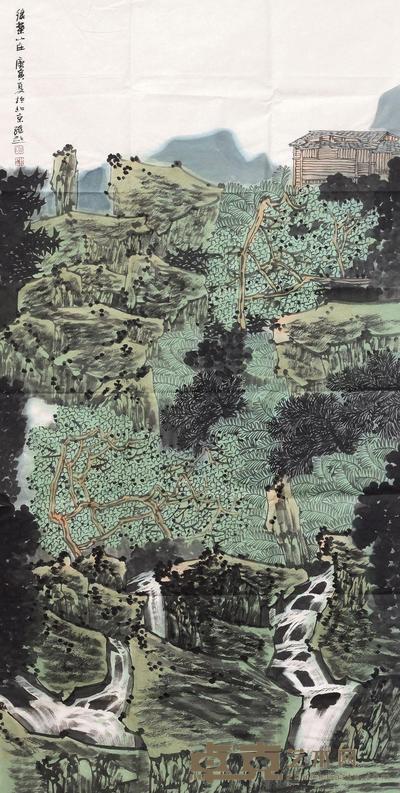 满维起 绿叶山庄 软片 136×69cm