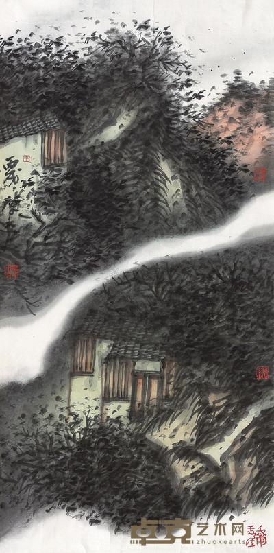 陈平 山水 软片 97×48cm