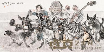 刘选让 人物 软片 68×136cm