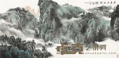 夏柏森 安居山水间 镜心 68×137cm