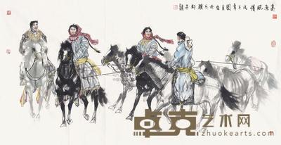 吴团良 高原风情 软片 70×136cm