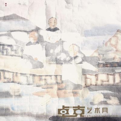 田黎明 山水知音 镜心 69×69cm