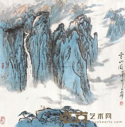 肖峰 云山图 镜心 69×68cm
