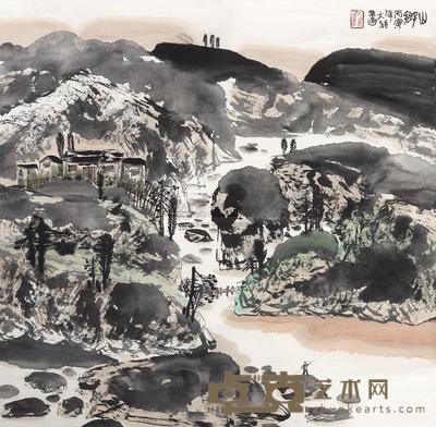 龙瑞 山乡 立轴 68×70cm