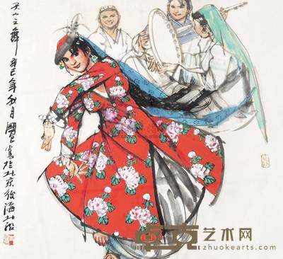 史国良 天山之舞 镜心 68×68cm