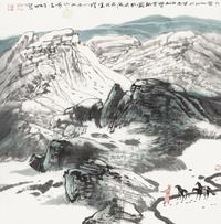 于文江 山水 立轴