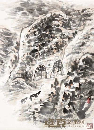 崔振宽 山水 立轴 66×48cm