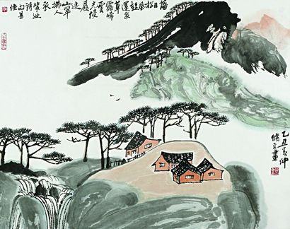 山水落日松风