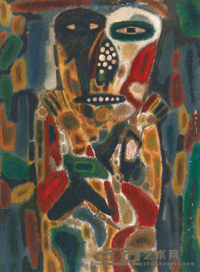 潘德海 1983年作 哭泣的女孩 81×60cm