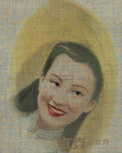 马嬿泠 周璇(帽子) 130×130cm