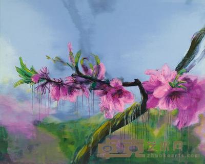 周春芽 花记事(61/69)/云淡风清(67/69) (两幅) 82.5×65cm;65×81.5cm