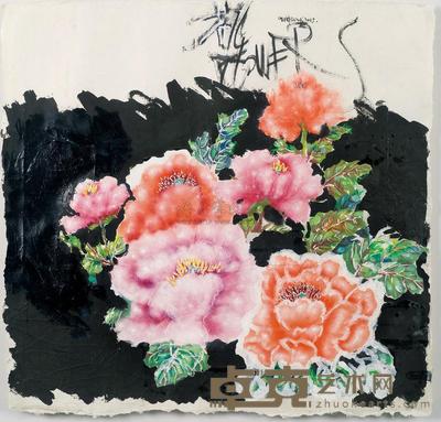 刘炜 花儿一号 70×73cm