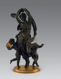 19世纪 法国“加里埃·贝勒斯”款铜塑