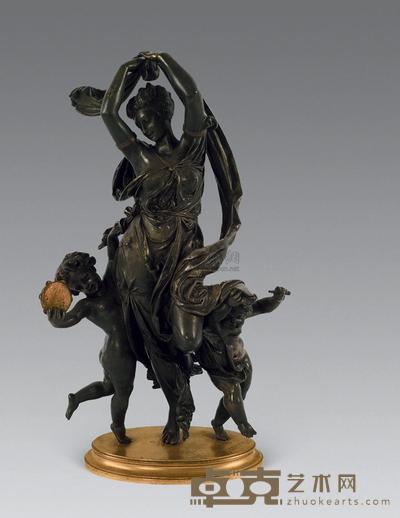 19世纪 法国“加里埃·贝勒斯”款铜塑 28×17×45cm