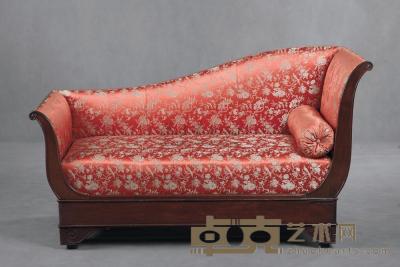19世纪 法国上半期午休实木沙发 148×63×89cm