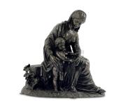 19世纪 铜塑圣母子