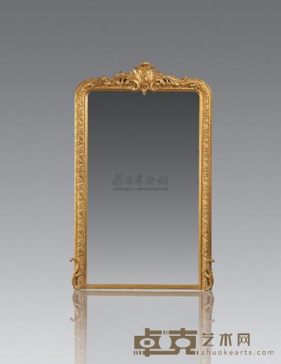 19世纪 法国路易十五/十六过渡期风格金漆壁炉镜 118×193cm