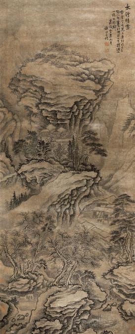谢时臣 山水 立轴