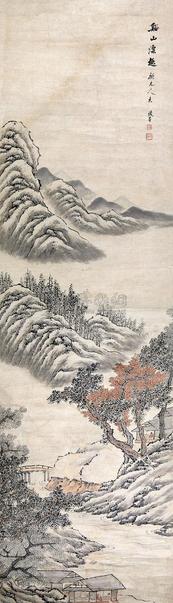 顾鹤庆 山水 立轴