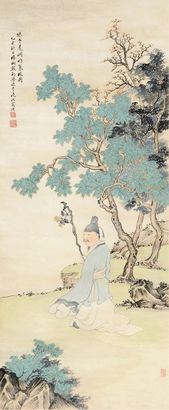 殷梓湘 人物 立轴