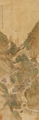 谢时臣 （款） 山水 立轴